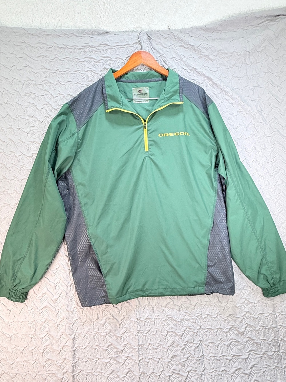 Oregon Ducks Colosseum Athletics Mens XL Lightweight Windbreaker Pullover Jacket - Picture 2 of 10
